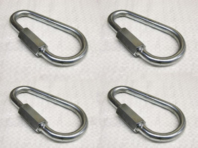 SecureFix Direct Pear Shaped Quick Link 5mm Zinc Plated X4 (Repair Secure Attach Rope) from B&Q