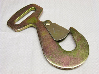 SecureFix Direct 50mm Flat Snap Hook 5 Ton (5T Zinc Plated Secure Ratchet Fitting) from B&Q