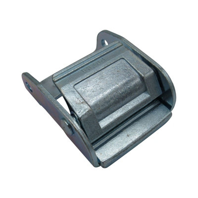 B&Q -  Pressed Cam Buckle 50mm (1500Kg Zinc Plated Metal Cambuckle Tie Down Flap Clip)