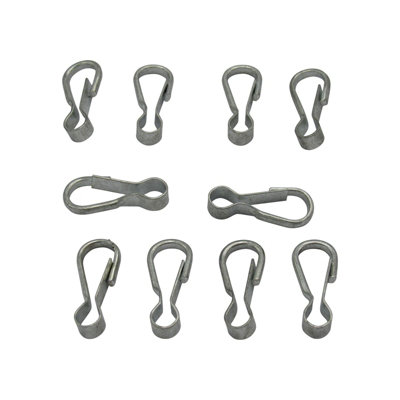 SecureFix Direct Zinc Plated Simplex Hooks 70mm X10 (Dog Clip Lanyards Camping Craft) from B&Q