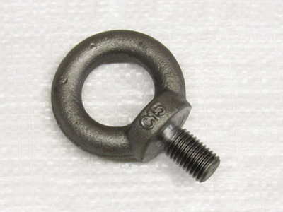 SecureFix Direct Lifting Eyebolt M12 0.34 Ton Self Colour (12mm Heavy Duty Threaded Marine Metric Din580) from B&Q