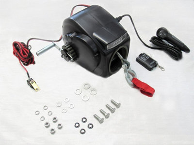 SecureFix Direct 12V 3500Lb Electric Boat Trailer Winch (Marine Dinghy Pull Recover)