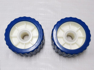 SecureFix Direct Ribbed Boat Trailer Wobble Rollers 22mm X2 (7/8" Jet Ski Non Marking Replacement) from B&Q