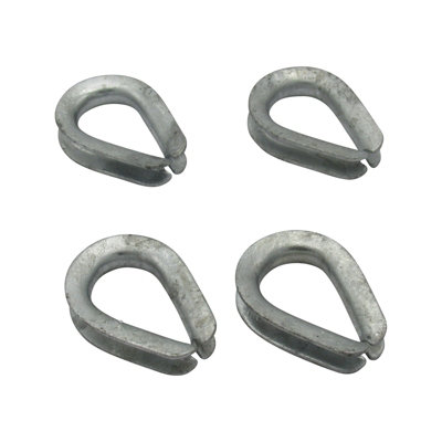 SecureFix Direct Wire Rope Thimbles 7/8" Us Fed X4 (22mm Ff-T276B Type 3 Galvanised) from B&Q