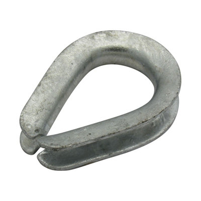 SecureFix Direct Wire Rope Thimble 2.1/2" Us Fed (64mm Ff-T276B Type 3 Galvanised) from B&Q