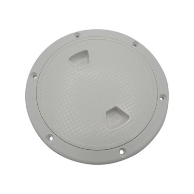 SecureFix Direct Boat Deck Round Inspection Hatch 7" (Access Panel Cover Water Tight White Plastic) from B&Q