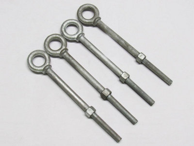 SecureFix Direct 16mm X 152mm Galvanised Longshank Eyebolts With Nut X4 from B&Q