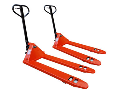 SecureFix Direct Hand Pump Pallet Truck 2 Ton X2 (Fully Assembled Heavy Duty Jack Manual Trolley 2T) from B&Q