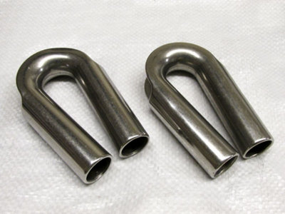 B&Q -  Tube Wire Rope Thimbles Stainless Steel X2 16mm (Sheave Tubular Protector 5/8 Inch)