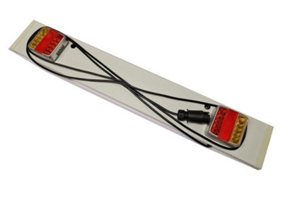SecureFix Direct Led Trailer Light Board Towing Lights 3Ft 3M Cable (Rear Tail Lamps Caravan) from B&Q