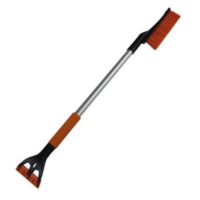 SecureFix Direct Car Ice Scraper Snow Brush (2 In 1 Long Reach Aluminium Handle Windscreen Window) from B&Q