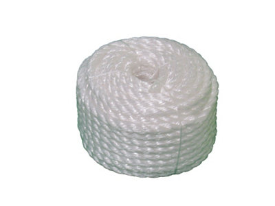 SecureFix Direct Polypropylene Rope 12mm X 30M White (Boat Anchor Line Coil Yacht Docking Camping Barrier Marine) from B&Q
