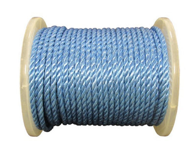 SecureFix Direct Polypropylene Rope 10mm X 55M Blue (3 Strand Boat Docking Barrier Coil) from B&Q