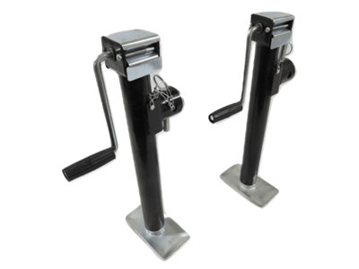 SecureFix Direct Side Winding Trailer Jack Leg 2000Kg X2 (Telescopic Prop Stand Heavy Duty 2T) from B&Q