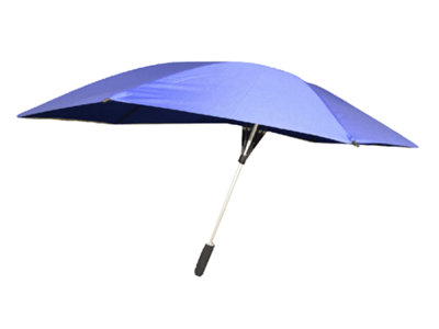 B&Q -  Strong Windproof Foldable UmbrellaBlue (Automatic Open Wind Resistant Brolly Sturdy)
