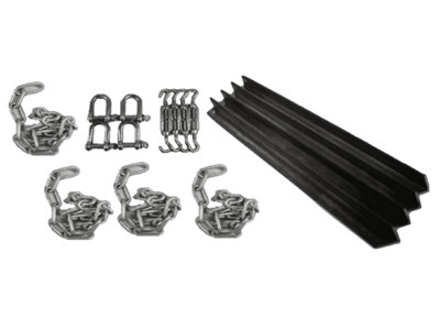 SecureFix Direct Static Caravan Chain Down Kit With Angle Stake Anchors (Heavy Duty Tether Spike Concrete Siting) from B&Q