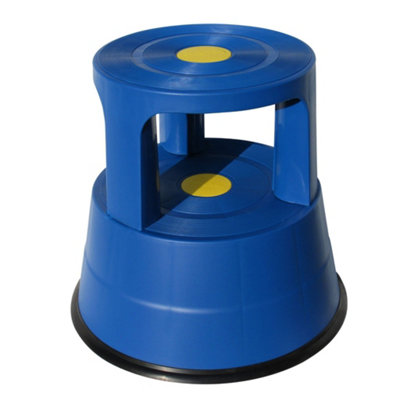SecureFix Direct Kick Stool Step 150Kg (Kickalong Rolling Safety Platform Blue) from B&Q