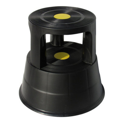 SecureFix Direct Kick Stool Step 150Kg (Kickalong Rolling Safety Platform Black) from B&Q