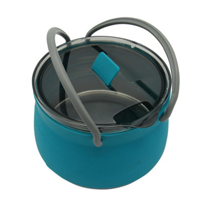 SecureFix Direct Collapsible Camping Saucepan 750Ml (Kettle Folding Pot Silicone Cookware Foldable Small Lightweight) from B&Q
