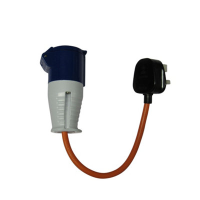 SecureFix Direct Fly Lead Socket Converter 13A Plug To 16A Socket (Cable Caravan Rv Motorhome Adaptor) from B&Q