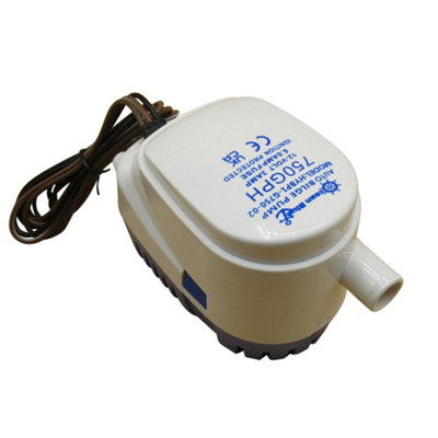 SecureFix Direct Automatic Bilge Pump 12V 750Gph (Boat Internal Float Switch Ocean Blue) from B&Q