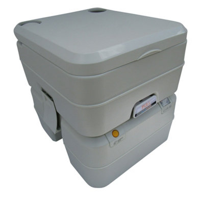 SecureFix Direct Camping Portable Toilet Porta Potty 20L (Spout Caravan Travel Flushable Loo) from B&Q