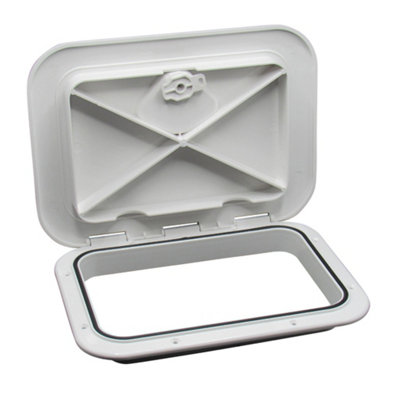 SecureFix Direct Boat Deck Inspection Hatch 270mm X 375mm (Plastic Access Panel Cover Marine) from B&Q