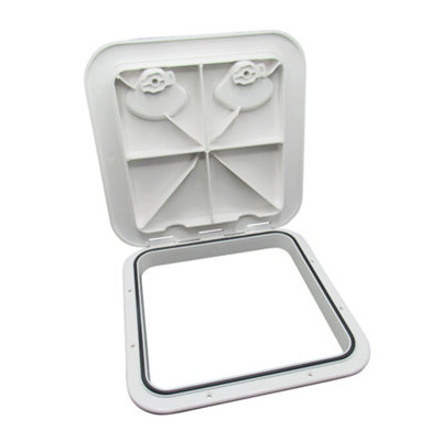 SecureFix Direct Boat Deck Inspection Hatch 370mm X 375mm (Plastic Access Panel Cover Marine) from B&Q
