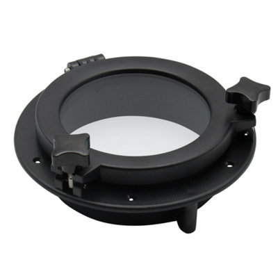 SecureFix Direct Black  Round Marine Ship Porthole Window (265mm Boat Narrowboat Yacht) from B&Q