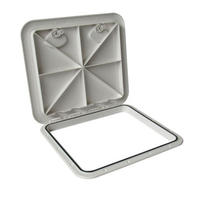 SecureFix Direct Boat Deck Inspection Hatch 460mm X 510mm (Plastic Access Panel Cover Marine) from B&Q