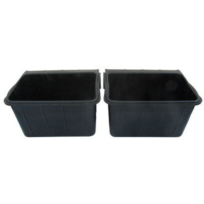 SecureFix Direct Hanging Rubber Horse Manger 16L X2 (Heavy Duty Animal Feed Bucket) from B&Q