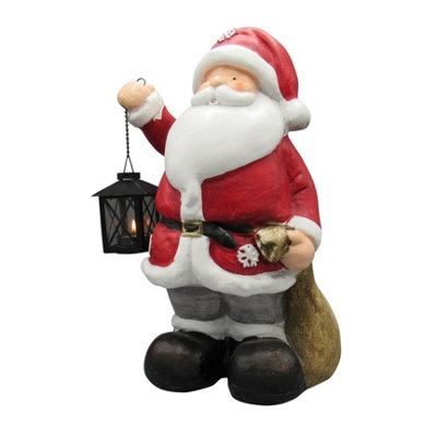 SecureFix Direct Christmas Santa Tealight Holder Figurine (Xmas Hanging Lantern Candle Decoration Ornament) from B&Q