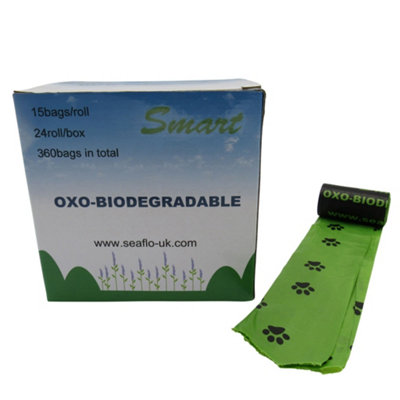 SecureFix Direct Biodegradable Dog Puppy Poop Bags X360 (Eco Friendly Strong Waste) from B&Q