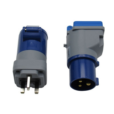 SecureFix Direct Caravan 3 Pin Plug Adapters (Uk Cee Plug & Socket Coupler Camping Motorhome) from B&Q