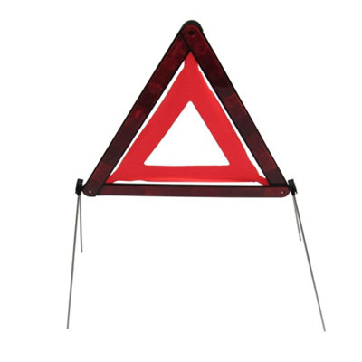 B&Q -  Emergency Breakdown Safety Triangle Sign (Car Truck Road Hazard Portable Warning)