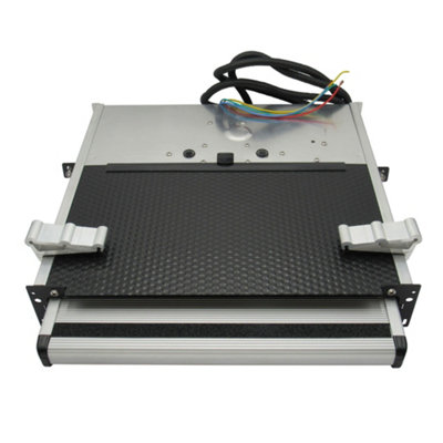 B&Q -  Slide Out Electric Motorhome Step 400mm (12V Rv Caravan Campervan Powered Entrance Platform)