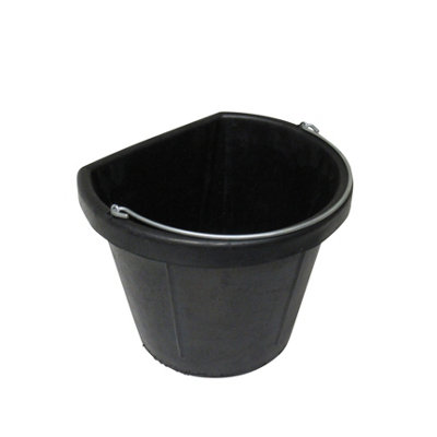 SecureFix Direct Flexible Flat Sided Water Bucket 17L (Horse Feed Rubber Equestrian Handle Stable) from B&Q
