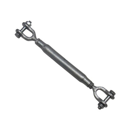 SecureFix Direct Galvanised Straining Rigging Screw Jaw Jaw 22mm (Closed Body Turnbuckle Wire Rope Tensioner) from B&Q