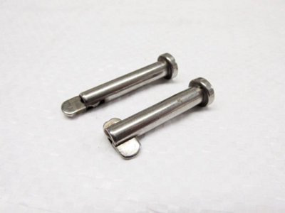 SecureFix Direct Stainless Steel Safety Clevis Pins 10mm X 55mm X2 (Drop Nose Retaining Hinge) from B&Q