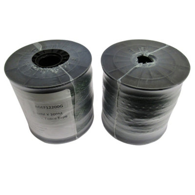 SecureFix Direct Electric Fence Tape Poly Fencing 12mm X 200M X2 (Electrified Polytape Horse Paddock Green) from B&Q