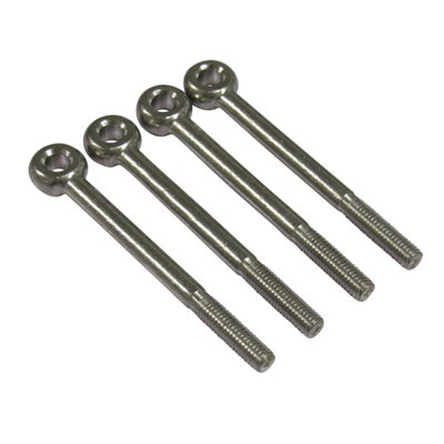 SecureFix Direct Stainless Steel Eyebolt Din 444 20mm X 100mmPack Of 4 (Marine Grade Metric Eye Bolt) from B&Q