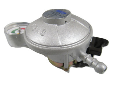 SecureFix Direct Clip On Gas Regulator With Gauge 30 Mbar (20mm Caravan Motorhome Bottle Cylinder) from B&Q