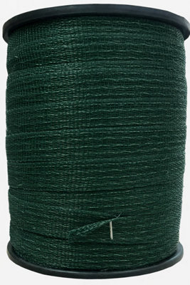 SecureFix Direct Electric Fence Tape Poly Fencing 40mm X 400M (Electrified Polytape Horse Paddock Green) from B&Q