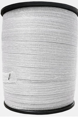 SecureFix Direct Electric Fence Tape Poly Fencing 40mm X 400M (Electrified Polytape Horse Paddock White) from B&Q