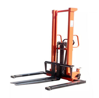 SecureFix Direct Adjustable Manual Straddle Stacker 1T 1.6M (Wide Leg Hydraulic Lifting Pallet Truck) from B&Q
