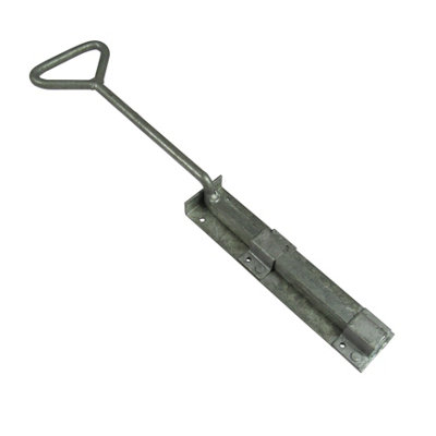 SecureFix Direct Bow Handle Drop Down Bolt 12" Galvanised (Heavy Duty Garage Door) from B&Q