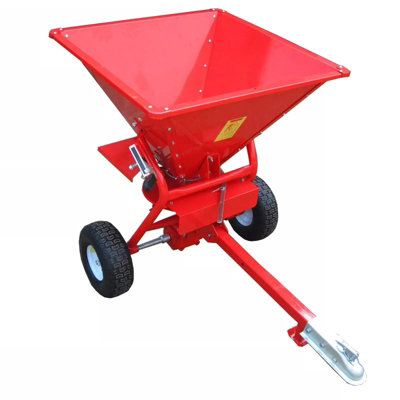 B&Q -  Tow Behind Fertiliser Seed Spreader 350Lb 190L (Salt Grit Sand 50mm Coupling Cover & Mesh)