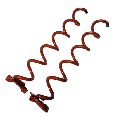 SecureFix Direct Heavy Duty Spiral Ground Anchor Stakes X2 (Dog Tie Down Spikes Camping Trampoline Orange) from B&Q