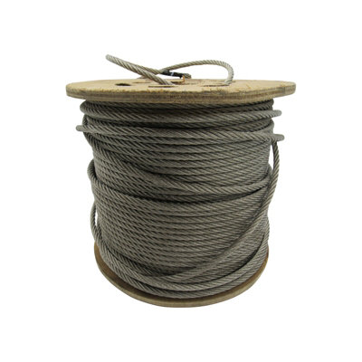 SecureFix Direct Stainless Steel Wire Rope Cable 3mm 7X7 (100M Reel Rigging Marine) from B&Q