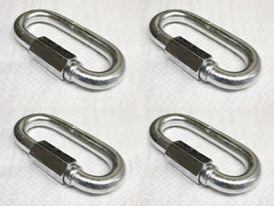 SecureFix Direct Screw Lock Repair Quick Link 16mm X4 (Galvanised Chain Secure Fastener) from B&Q
